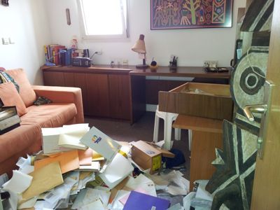 חדר לפני פינוי